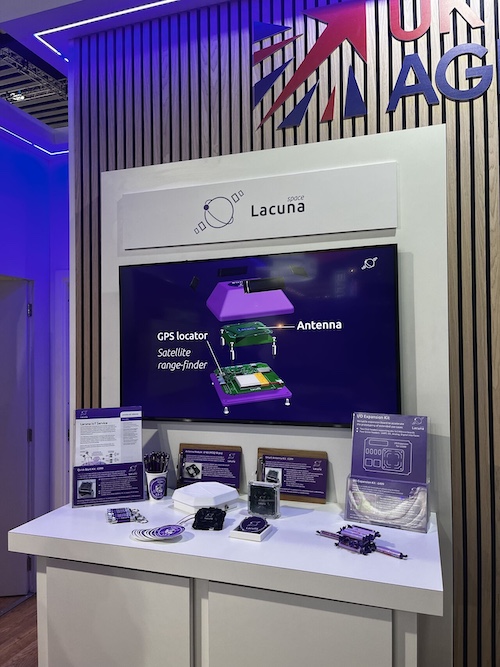 Lacuna Space animation on stand at Mobile World Congress 2025